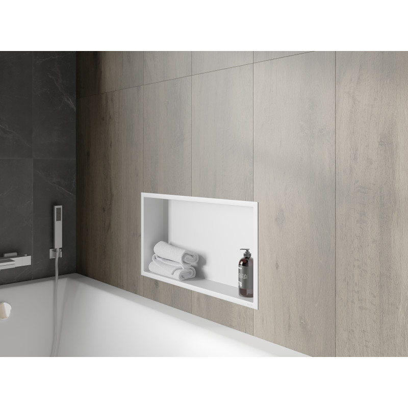 Mexen X-Wall-R nišinė lentyna su apvadu 60 x 30 cm, balta - 1920603010