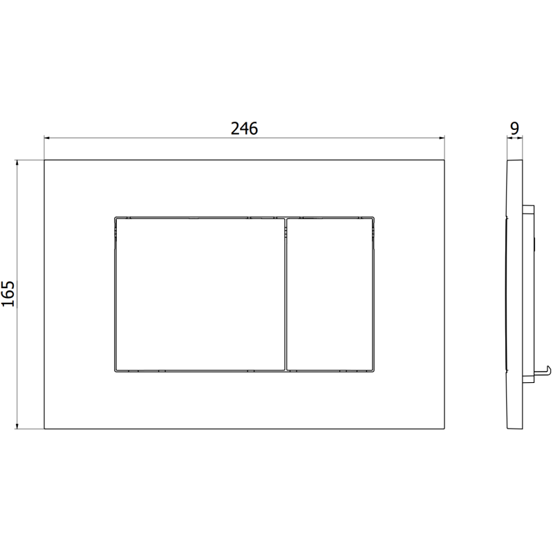 Mexen Tex 02 nuleidimo mygtukas, pilkas - 6102-05