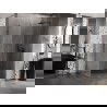 Mexen Lunar-B dešinės pusės dušo kabina, 75 x 70 cm, permatoma, grafito pilka matinė – 832-075-070-66-00-P