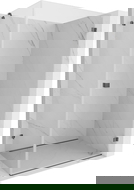 Mexen Lunar-B dušo kabina su dešine atveriama durimi 90 x 70 cm, skaidri, šlifuota ginklų pilka - 832-090-070-66-00-P