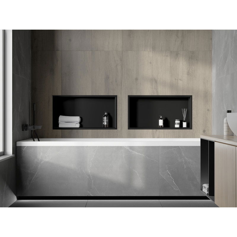 Mexen X-Wall-R įleidžiama lentyna su apvadu 60 x 30 cm, juoda - 1970603010