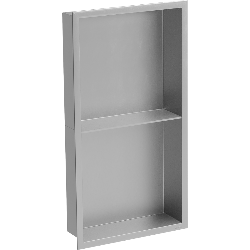 Mexen X-Wall-R įleidžiama lentyna su apvadu ir lentyna 60 x 30 cm, inox - 1910603010S