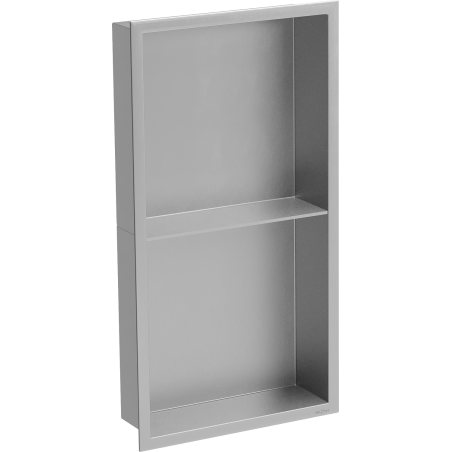 Mexen X-Wall-R įleidžiama lentyna su apsiuvimu ir lentynėle 60 x 30 cm, inox - 1910603010S