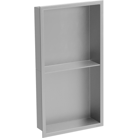Mexen X-Wall-R įleidžiama lentyna su apvadu ir lentyna 60 x 30 cm, inox - 1910603010S
