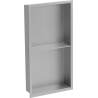 Mexen X-Wall-R įleidžiama lentyna su apvadu ir lentyna 60 x 30 cm, inox - 1910603010S
