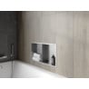 Mexen X-Wall-R įleidžiama lentyna su apvadu ir lentyna 60 x 30 cm, inox - 1910603010S