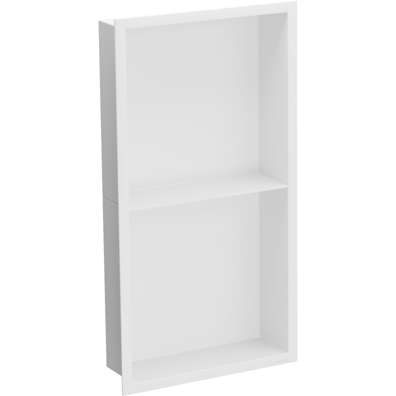 Mexen X-Wall-R Nišinis lentyna su apvadu ir lentyna 60 x 30 cm, balta - 1920603010S