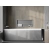 Mexen X-Wall-R įleidžiama lentyna su apsiuvimu 75 x 30 cm, inox - 1910753010