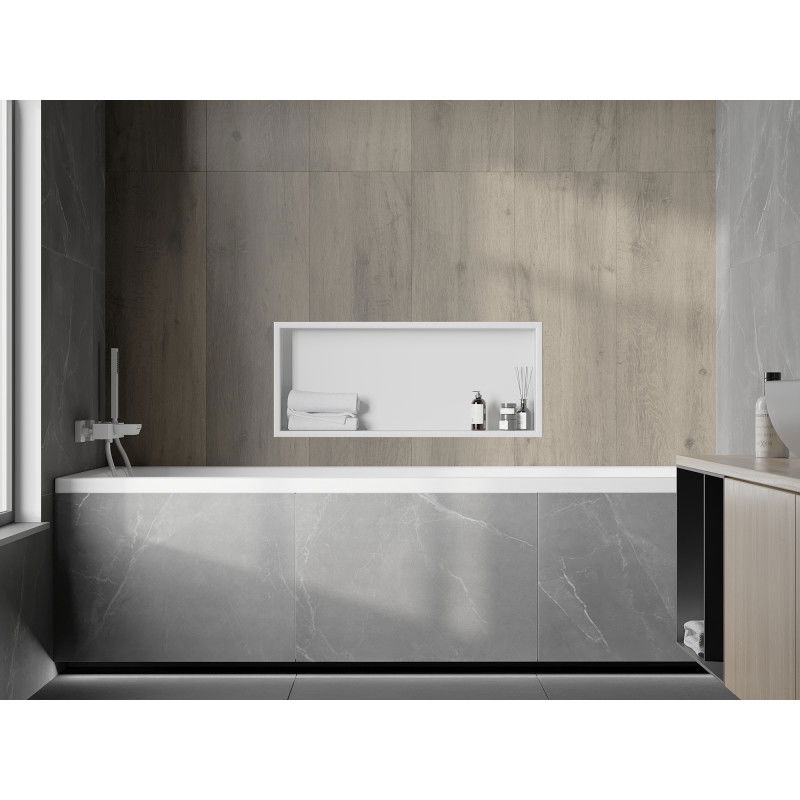 Mexen X-Wall-R nišinė lentyna su apvadu 75 x 30 cm, balta - 1920753010