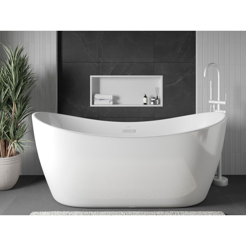 Mexen X-Wall-R nišinė lentyna su apvadu 75 x 30 cm, balta - 1920753010