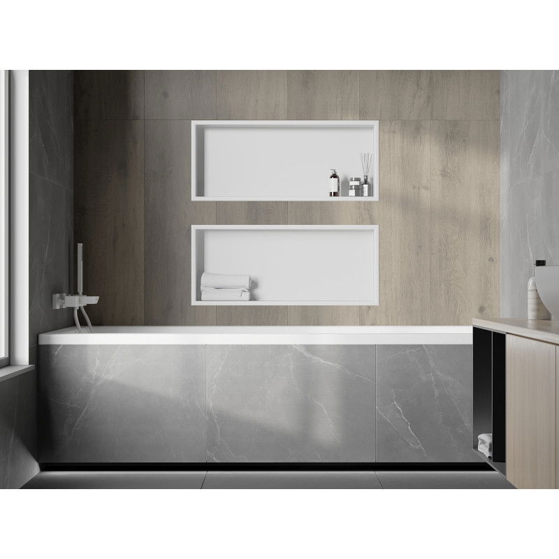 Mexen X-Wall-R nišinė lentyna su apvadu 75 x 30 cm, balta - 1920753010