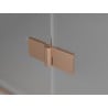 Mexen Mist H Duo varstoma dušo kabina 115 x 75 cm, skaidri, šukuota varis - 8A5-115L-075P-65-00