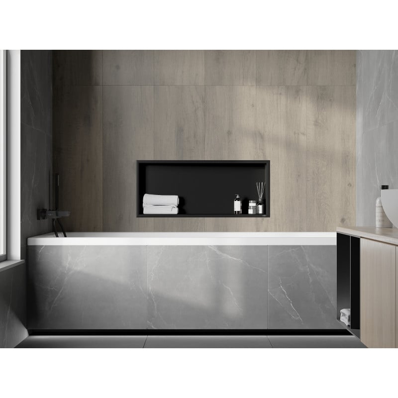 Mexen X-Wall-R nišinė lentyna su apvadu 75 x 30 cm, juoda - 1970753010