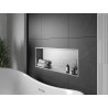 Mexen X-Wall-R nišos lentyna su apykakle 90 x 30 cm, inox - 1910903010