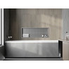 Mexen X-Wall-R nišos lentyna su apykakle 90 x 30 cm, inox - 1910903010