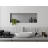 Mexen X-Wall-R nišos lentyna su apykakle 90 x 30 cm, inox - 1910903010