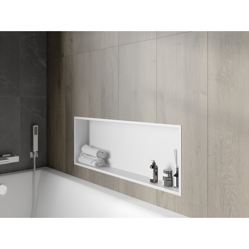 Mexen X-Wall-R nišinė lentyna su apvadu 90 x 30 cm, balta - 1920903010