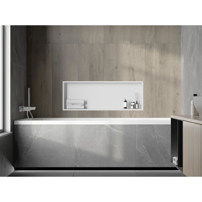 Mexen X-Wall-R įleidžiama lentyna su apvadu 90 x 30 cm, balta - 1920903010