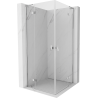 Mexen Mist H L Duo atveriamas dušo kabinas 95 x 95 cm, skaidrus, chromas - 8A5L-095L-095P-01-00
