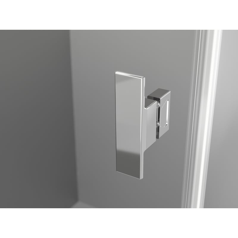 Mexen Mist-H L Duo kairinio atidarymo dušo kabina 120 x 95 cm, skaidri, chromas - 8A5L-120L-095P-01-00