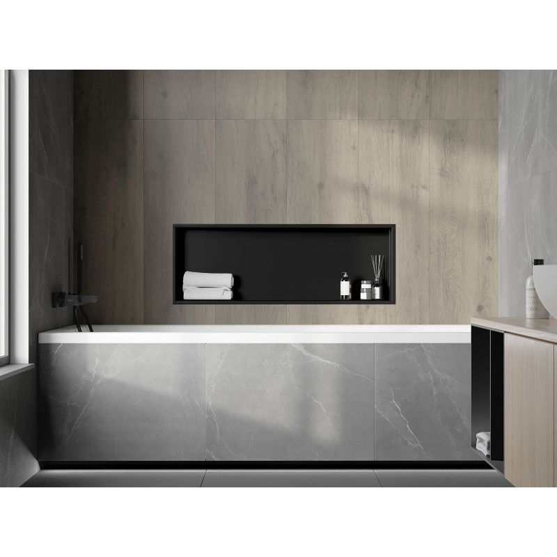 Mexen X-Wall-R nišinė lentyna su apvadu 90 x 30 cm, juoda - 1970903010