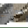Mexen X-Wall-R įleidžiama lentyna su apsiuvimu ir lentynėle 90 x 30 cm, inox - 1910903010S