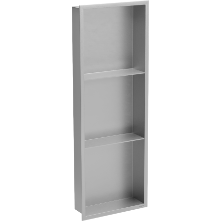 Mexen X-Wall-R įleidžiama lentyna su apsiuvimu ir lentynėle 90 x 30 cm, inox - 1910903010S