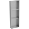 Mexen X-Wall-R įleidžiama lentyna su apsiuvimu ir lentynėle 90 x 30 cm, inox - 1910903010S