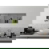 Mexen X-Wall-R įleidžiama lentyna su apsiuvimu ir lentynėle 90 x 30 cm, inox - 1910903010S