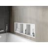 Mexen X-Wall-R nišinė lentyna su apvadu ir lentyna 90 x 30 cm, balta - 1920903010S
