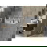 Mexen X-Wall-R įleidžiama lentyna su apsiuvimu ir lentynėle 90 x 30 cm, Balta - 1920903010S