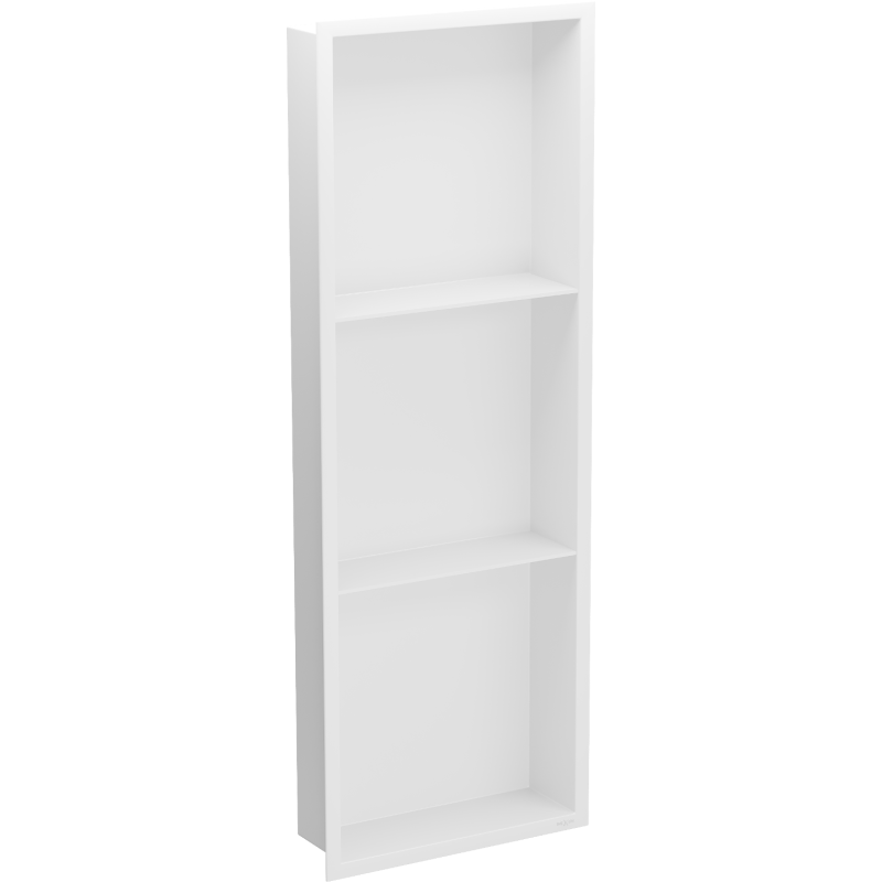 Mexen X-Wall-R įleidžiama lentyna su apsiuvimu ir lentynėle 90 x 30 cm, Balta - 1920903010S