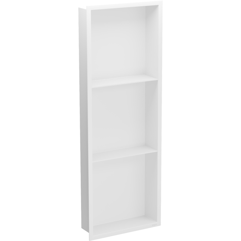 Mexen X-Wall-R nišinė lentyna su apvadu ir lentyna 90 x 30 cm, balta - 1920903010S