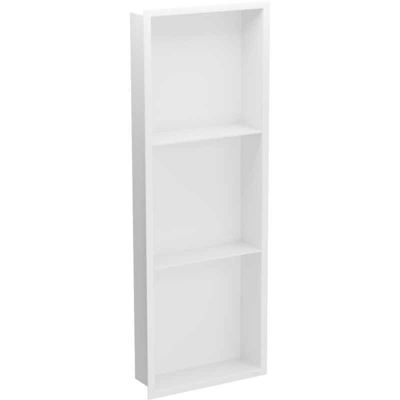 Mexen X-Wall-R nišinė lentynėlė su apykakle ir lentyna 90 x 30 cm, balta - 1920903010S