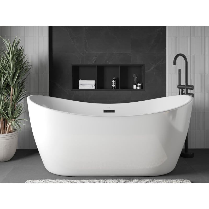 Mexen X-Wall-R nišinė lentyna su apvadu ir lentynėle, 90 x 30 cm, juoda - 1970903010S