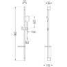 Mexen DS62 stumdomas dušo komplektas, Chromo - 785624583-00
