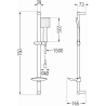 Mexen DB45 stumdomas dušo komplektas, Juoda - 785454584-70