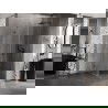 Mexen Lunar-B dešinė atverčiama dušo kabina 80 x 80 cm, skaidri, ginklo pilka šlifuota - 832-080-080-66-00-P