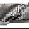 Mexen Lunar-B dušo kabina, atveriama į dešinę, 90 x 90 cm, permatoma, šlifuota gun gray - 832-090-090-66-00-P