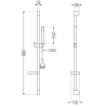 Mexen DS77 stumdomas dušo komplektas, chromas - 785774583-00