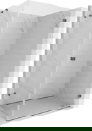 Mexen Lunar-B dešinioji atsidaroma dušo kabina 95 x 90 cm, skaidri, šlifuota ginklų pilka - 832-095-090-66-00-P