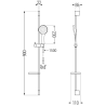 Mexen DS74 juodos spalvos, stumdomas dušo komplektas - 785744583-70