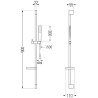 Mexen DS72 slankamas dušo rinkinio juodas - 785724583-70
