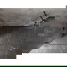 Mexen Lunar-B kairio atvėrimo dušo kabina 100 x 70 cm, skaidri, juoda - 832-100-070-70-00-L
