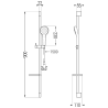 Mexen DS05 chromuotas slankiojantis dušo komplektas - 785054583-00