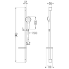 Mexen DS05 stumdomas dušo komplektas, Chromo - 785054583-00