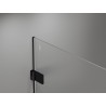 Mexen Lunar-B kairtlus dušo kabina kairinio atsidarymo 95 x 90 cm, skaidri, juoda - 832-095-090-70-00-L