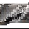 Mexen Lunar-B dušo kabina, atveriama kairė 70 x 70 cm, skaidri, pilkšvas metalas - 832-070-070-95-00-L