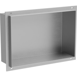 Mexen X-Wall-NR įleidžiama lentyna be apvado 30 x 20 cm, inox - 1911302010