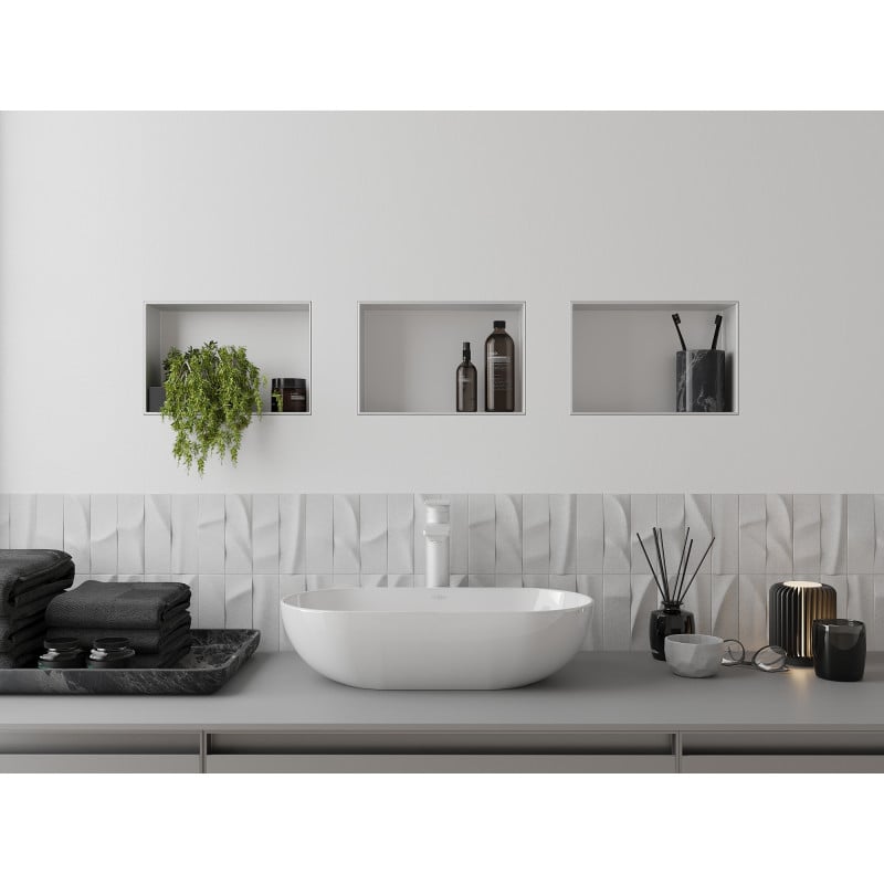 Mexen X-Wall-NR nišinis lentyna be apvado 30 x 20 cm, balta - 1921302010